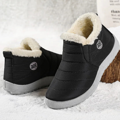 Men’s Winter Ankle Boots — Warm Fur Lined Snow Boots, Casual Shoes for Men and Couples