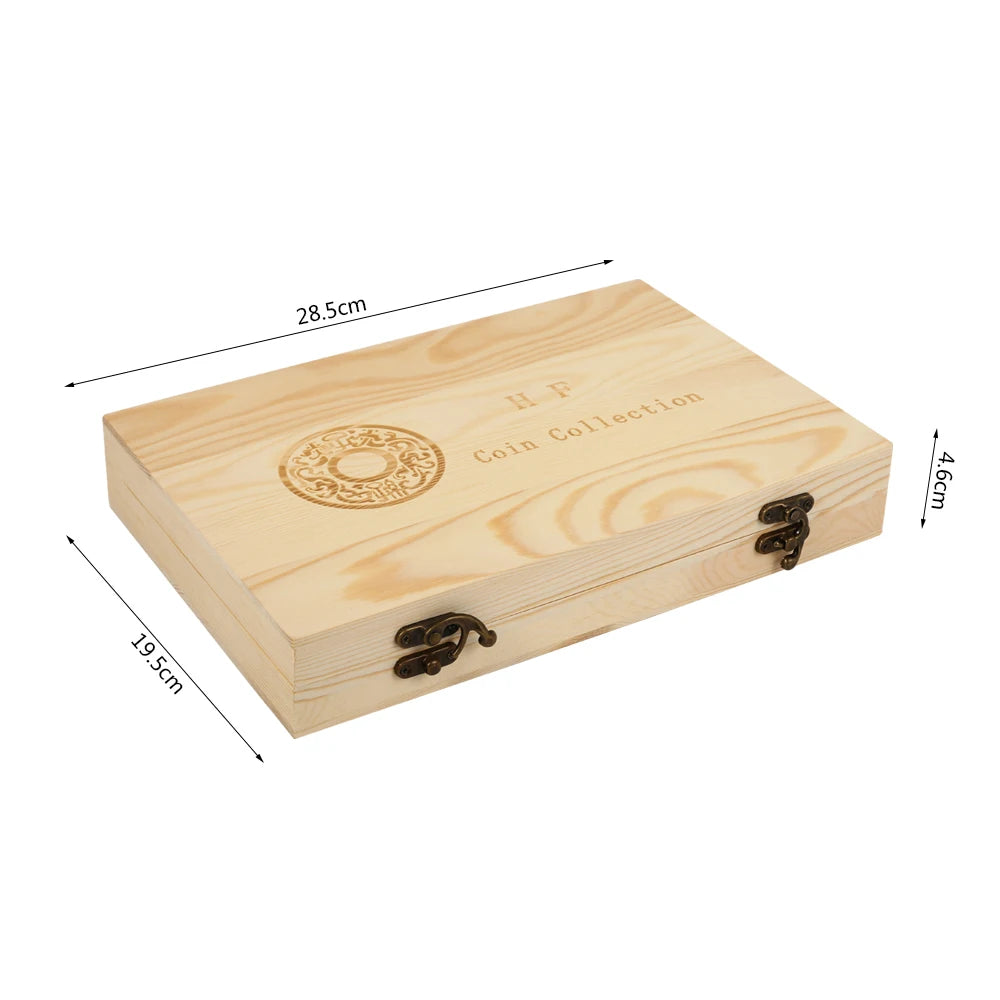 100pcs Clear Coin Capsules – Adjustable Universal Storage Box with Pads for Commemorative Coins & Medals