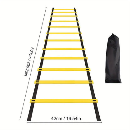 Agility Training Ladder - Nylon Speed & Flexibility Training Equipment for Football, Sports & Fitness