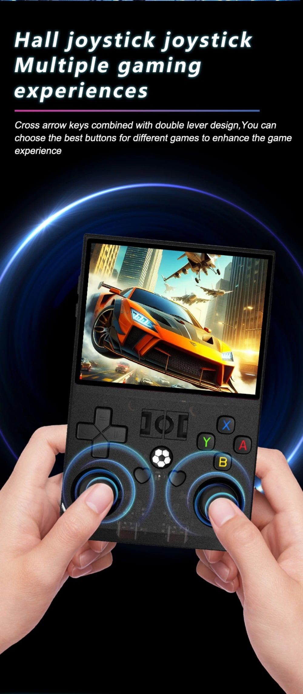 Open Source R36 PRO Retro Handheld Game Console 3.5" IPS Screen Linux Portable Player with 128GB Games