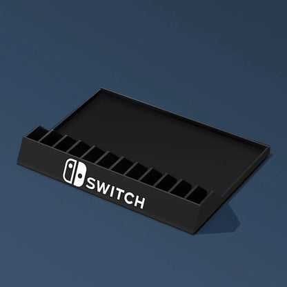Nintendo Switch OLED Game Disc Storage Stand — Desktop Cassette Rack & Game Card Holder for NS Accessories
