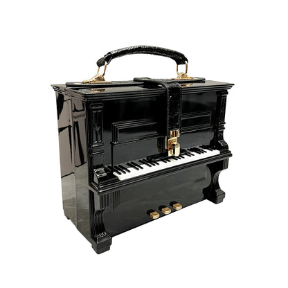 Luxury Designer Piano-Shaped Handmade Crossbody Shoulder Bag for Women – Elegant Purse, Messenger & Banquet Bag