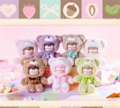 Hot Genuine Colorful Chocolate Cutie Bears Series Blind Box – Kawaii Doll Mystery Anime Figure for Kids & Festival Gifts