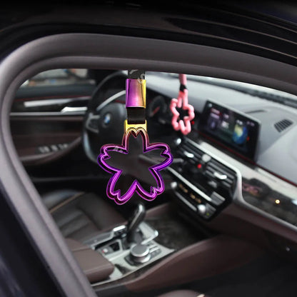 Colorful Ring Flower Heart JDM RACING Train Bus Handle Hand Strap: Styling Drift Charm Strap - Drift Car Warning Car Tow Strap