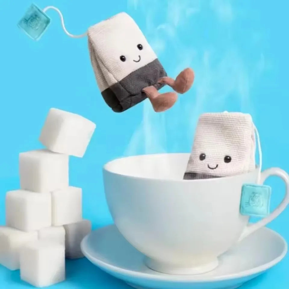 CatS UK Limited Edition Tea Bag Cartoon Doll – Interactive Cat & Dog Toy for Birthday, Christmas & Halloween Gifts