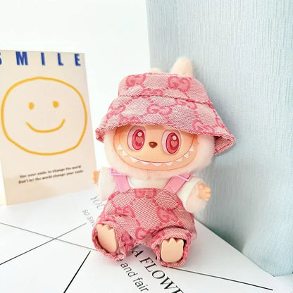 Anime Labubu Doll Clothes — Fashion Overalls for Labubu Idol V1/V2, 15/17cm Plush Doll Clothing Accessories, In Stock