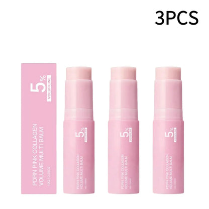 PDRN Pink Collagen Multi Balm Stick - Volufiline Facial, Eye, and Neck Moisturizer for Hydrated, Plump-Looking Skin