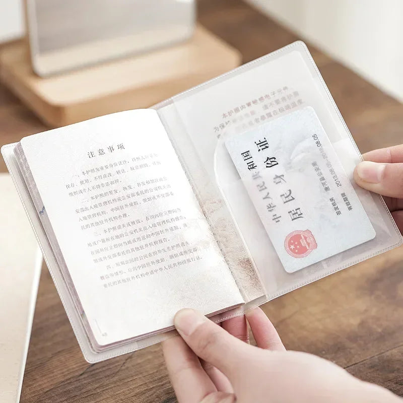 Waterproof PVC Passport Cover & Wallet – Business Card & Document Holder Pouch
