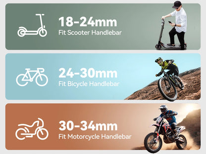 Joyroom Shockproof Bike & Motorcycle Phone Holder – Quick Install Mount with Vibration Dampener for 4.7-7" Phones
