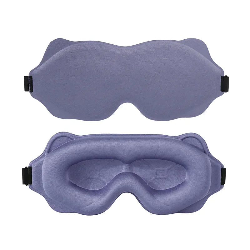 3D Sleep Mask for Eyes — Soft Travel Eye Shade, Light-Blocking Sleeping Aid, Breathable Night Eyepatch