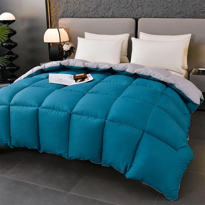 Feather Goose Down Duvet – Warm Winter Thick Quilts, Down-Filled Comforters for Single, Double, Queen & King Size Beds
