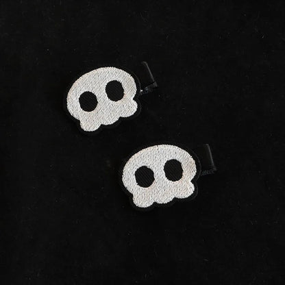 Gothic Lolita Cross Skull Hair Clip - Y2K Harajuku Punk Hairpin Accessory