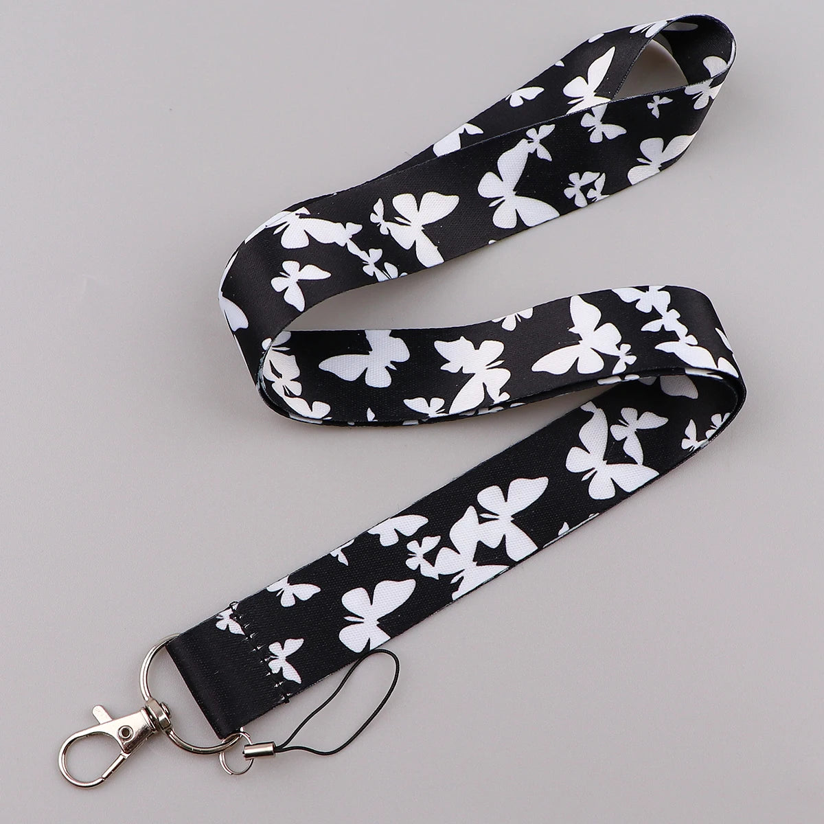 Cartoon Butterfly Lanyard for Keys – Neck Strap ID Badge Holder, Phone USB Keychain Accessories