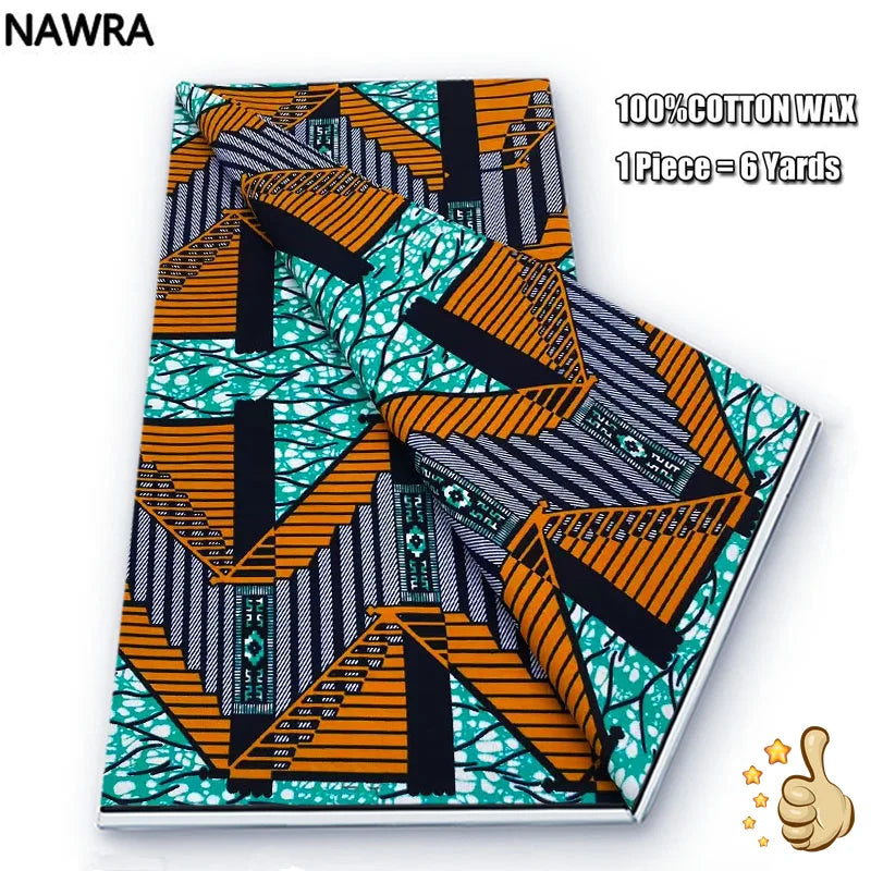 100% Cotton African Wax Print Fabric - High Quality Original Real Wax Ankara Batik Pagne Nigeria Style Sewing Fabric