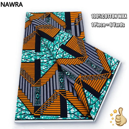 100% Cotton African Wax Print Fabric - High Quality Original Real Wax Ankara Batik Pagne Nigeria Style Sewing Fabric
