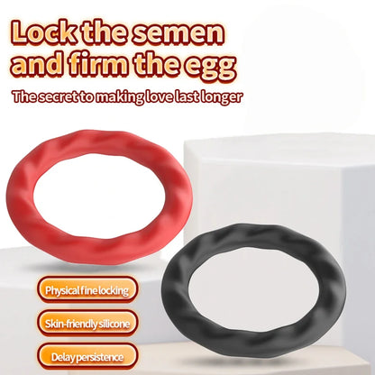 3PCS Durable Silicone Cock Rings – Penis Enlargement, Delay Ejaculation & Scrotum Lock Rings for Men Adults