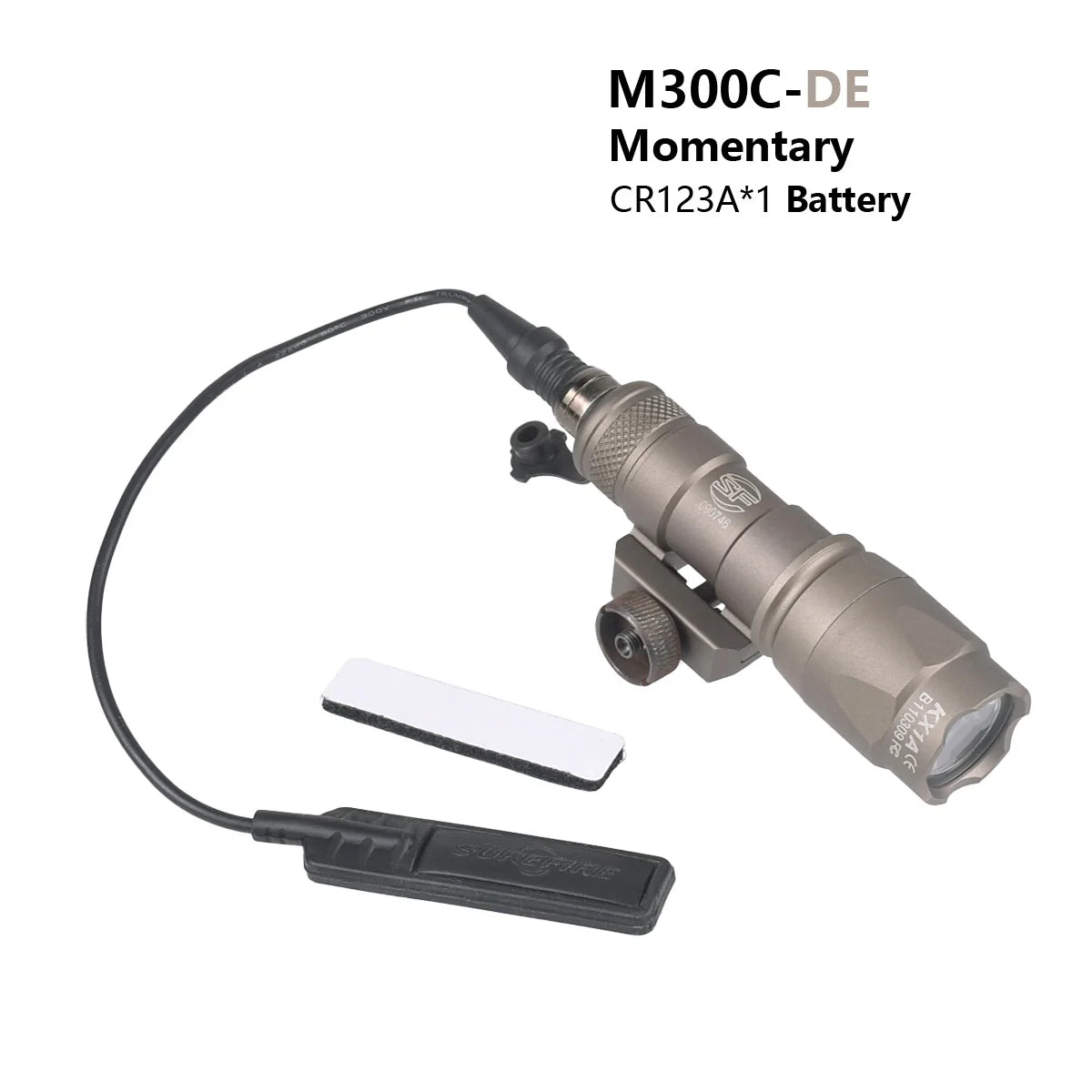 Tactical Surefire M300 M300B M300C Flashlight – Powerful Rifle & Gun Light with Dual Function Switch for Airsoft