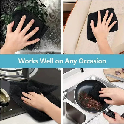 Thickened Microfiber Cleaning Cloths – Lint-Free Reusable Absorbent Towels for Car, Window & Home Cleaning