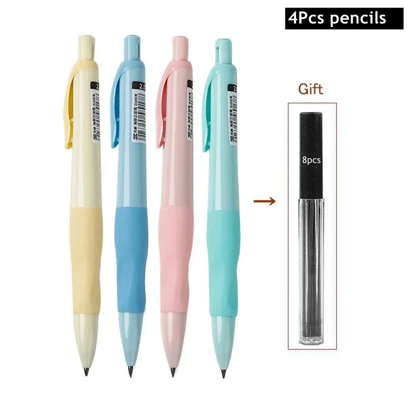 Cute Dolphin 2mm Mechanical Pencil Set – HB Drafting Pencils for Drawing, Writing & Sketching, Kawaii School Supplies