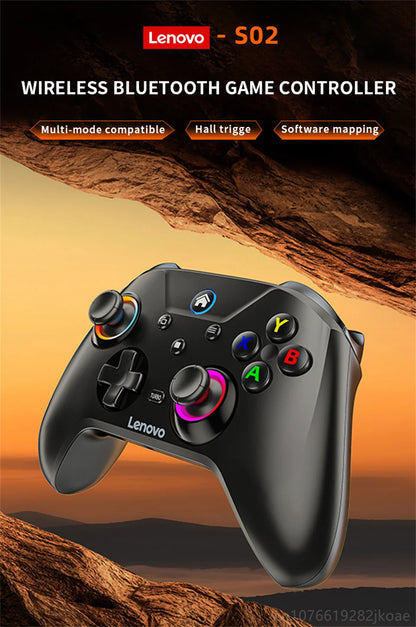 Lenovo S02 Wireless Bluetooth RGB Controller - Multi-Function Gamepad for Nintendo Switch OLED, Switch Lite, PC & Mobile