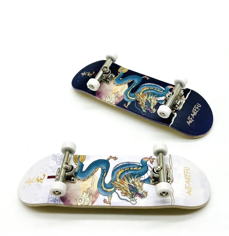 Creative Mini Finger Skateboard – Colorful Maple Fingerboard with Double Rocker, Sport Bearings & Palm Slide Board
