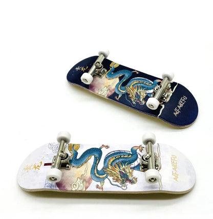 Creative Mini Finger Skateboard – Colorful Maple Fingerboard with Double Rocker, Sport Bearings & Palm Slide Board