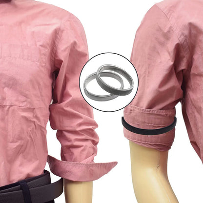 Adjustable Elastic Armband Sleeve Holders - One Pair for Women and Men - Fashionable Arm Cuffs Bands for Party, Wedding, and Clothing Accessories