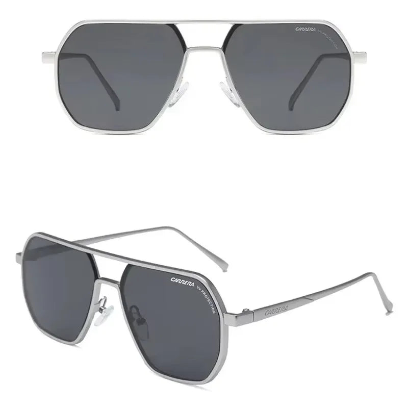 Vintage Retro Sports Sunglasses — Metal Frame Eyewear with UV400 Protection