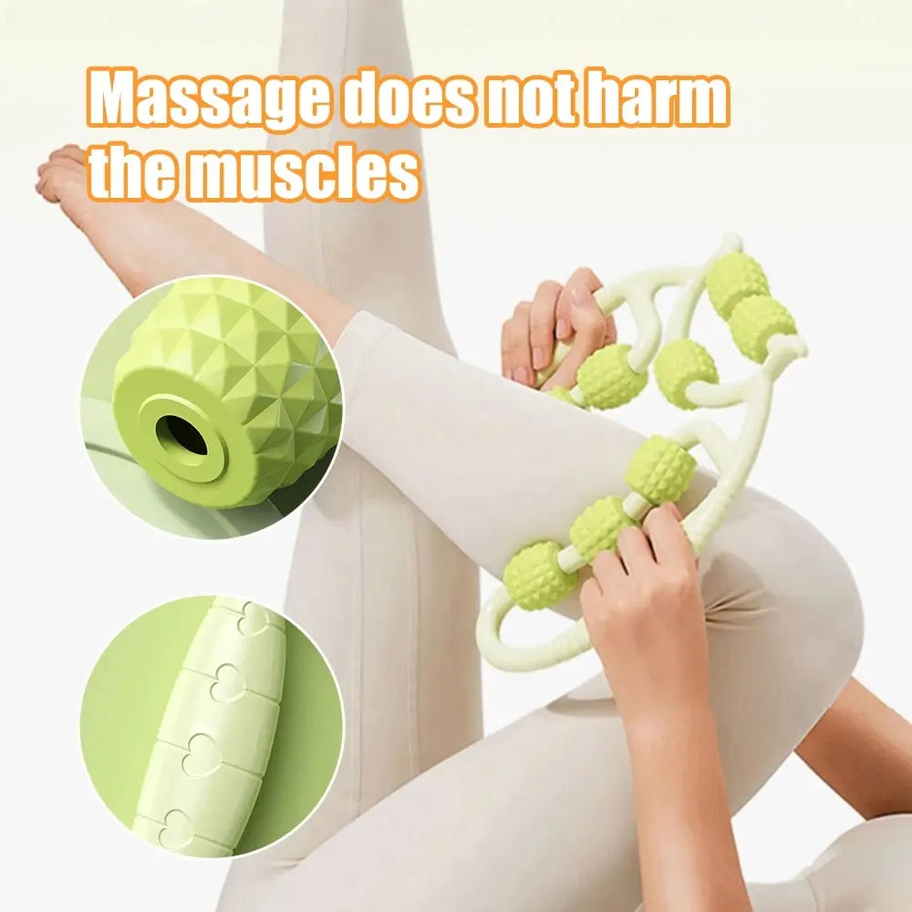 12-Round Circular Leg Slimming Massage Clamp – Muscle Stretching & Relaxation Tool