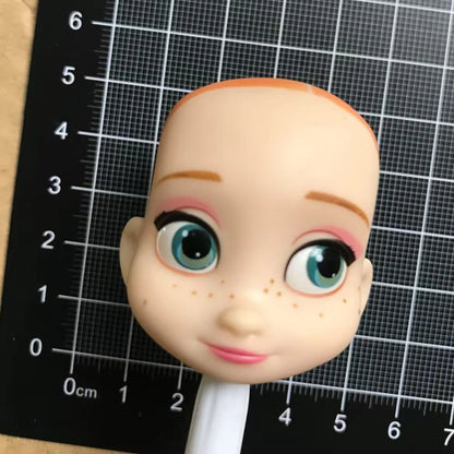 DISNEY Doll Heads – Bald Red Hair King, Queen & Alice with Makeup for DIY Dressing & Accessories