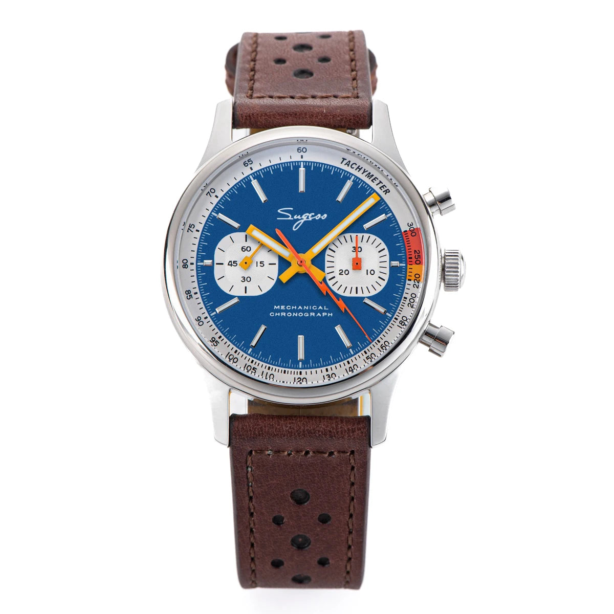 Sugess ST19 Pilot Chronograph Watch – Mechanical Racing 1963 Limited Edition, Sapphire Crystal, Military Style