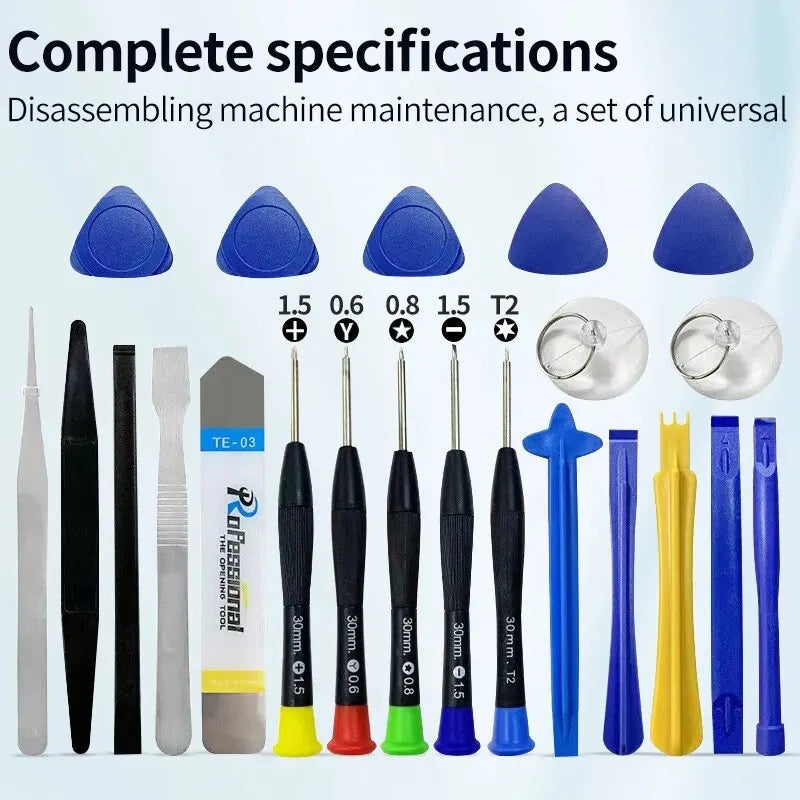 22 in 1 Multifunctional Mobile Phone iPad Laptop Disassembly Tool Kit - Screwdriver Maintenance & Repair Opening Set