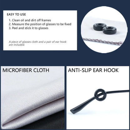 6 Pairs Soft Silicone Eyeglass Nose Pads – Anti-Slip Adhesive Air Chamber Cushions