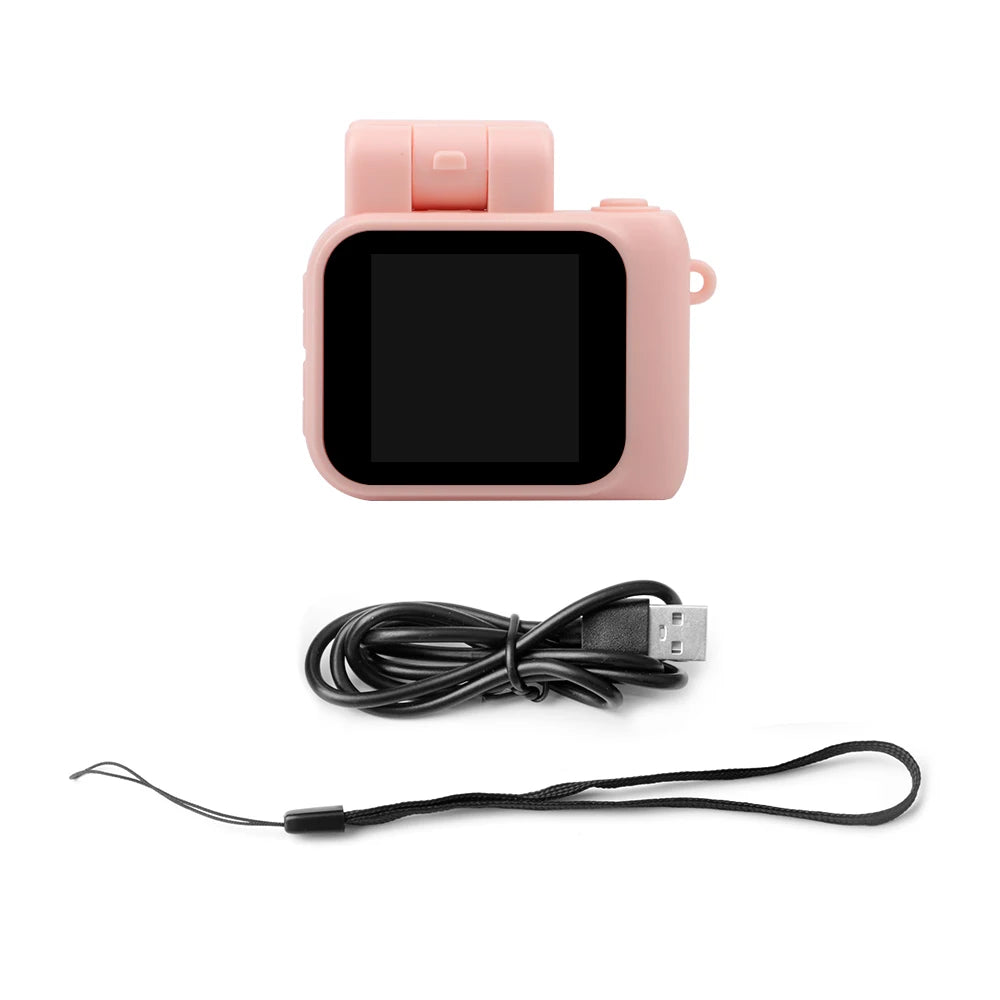 Y4000 Mini HD Camera - 1080P Portable Video Recorder with LCD Screen, Flash Light, Battery Dock & Retro Kids Digital Camera