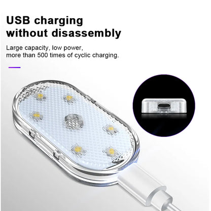 BLALION Car LED Touch Lights - Wireless Interior Light with Magnetic Attachment - USB Rechargeable Roof Ceiling Lamp for Reading and Auto Door Lighting