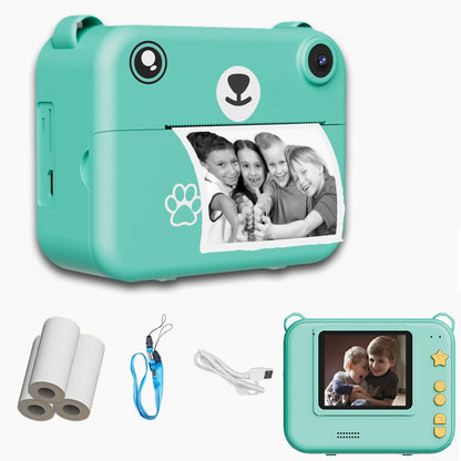 Digital Children’s Camera – 1080P HD Video Recorder, Instant Print Photos, Mini Thermal Printer, Educational Birthday Gift