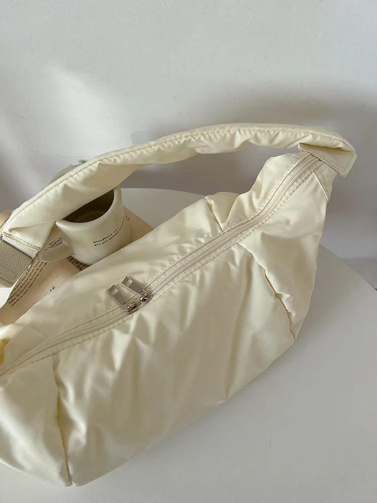 Fashion Women's Large Capacity Crossbody Shoulder Bag – Casual, Simple & Versatile Down Cotton Design