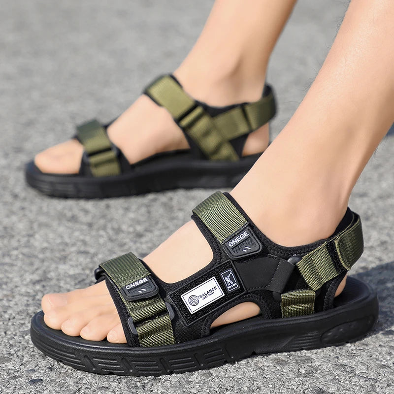 Men’s Summer Casual Sport Sandals – Fashionable Wear-Resistant Beach Shoes | Trendy Breathable Outdoor Comfortable Walking Sandals