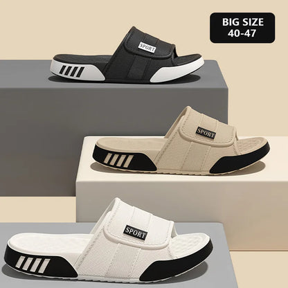Men's Lightweight EVA Slippers - Soft Non-Slip Indoor Home, Shower & Beach Slides