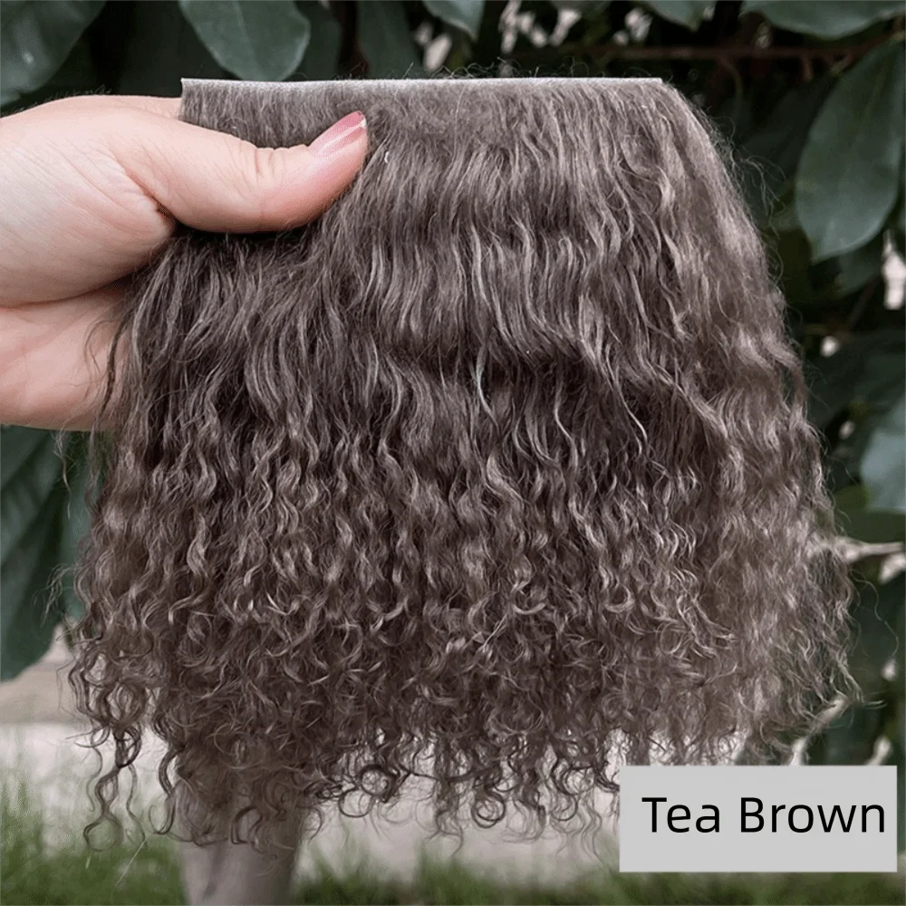 Mongolia Fur Sheepskin Curly Hair Extensions — Cute Wool Texture Wigs for SD, Blyth & BJD Dolls
