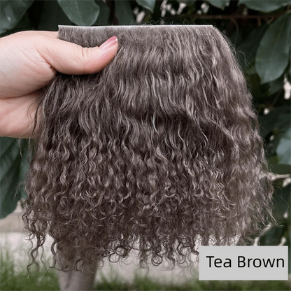 Mongolia Fur Sheepskin Curly Hair Extensions — Cute Wool Texture Wigs for SD, Blyth & BJD Dolls