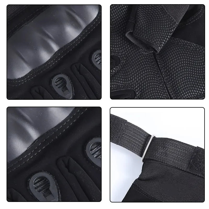 Tactical Motorcycle Gloves for Men & Women – Knuckle Protection, Full Finger Hunting, Shooting, & Cycling Bike Gloves
