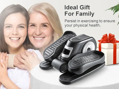 Under Desk Elliptical Machine – Leg Exerciser with Remote Control & 12 Adjustable Speeds, Quiet Elliptical Trainer
