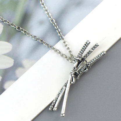 Roronoa Zoro Necklace – Three Swords Pendant Cosplay Anime Jewelry Accessory