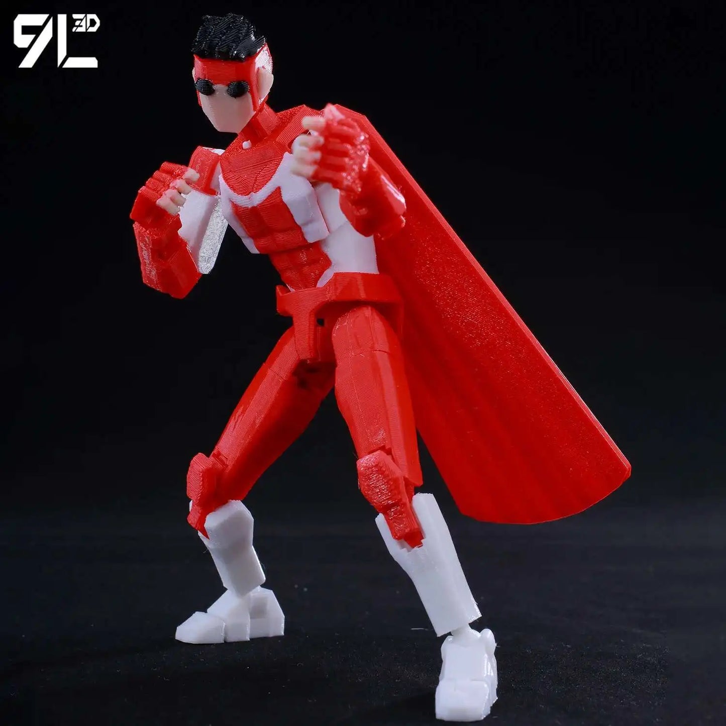 9L3D Lucky 13 Invincible Boy Eve Action Figure — 3D Printed Anime Model, Multi-Jointed Poseable Collectible Toy Gift for Fans