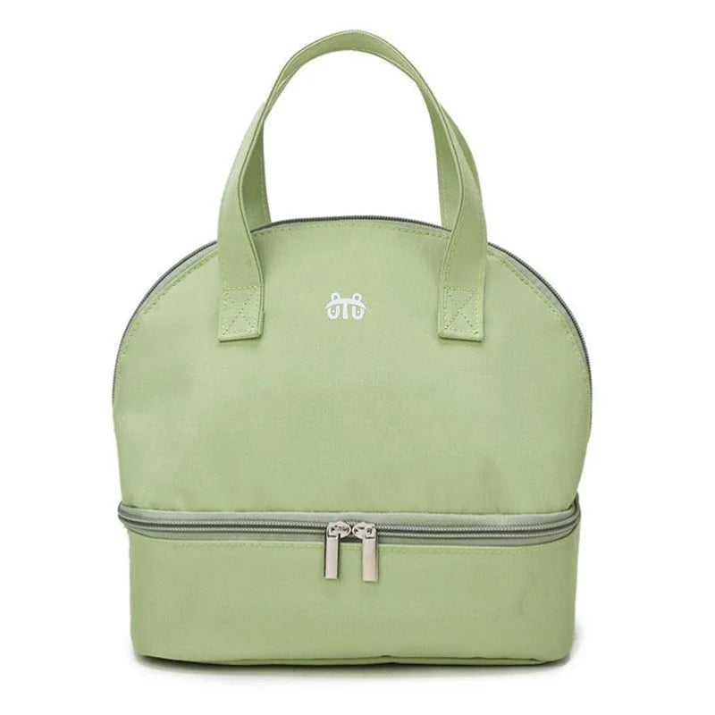 Insulated Double-Layer Mommy Bag — Large Capacity Travel & Picnic Baby Food Handbag