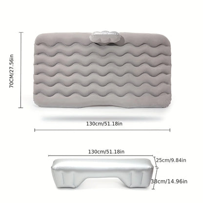 Universal Car Inflatable Travel Mattress - Back Seat Sleeping Bed with Pillow for Camping & Outdoor Comfort