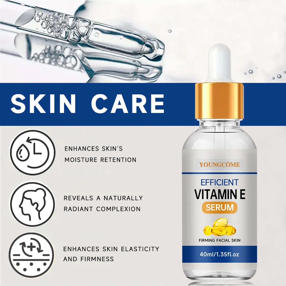 Vitamin E Facial Serum – Moisturizing Skin Care Essence for Pore Care, Fine Lines & Dark Spot Appearance