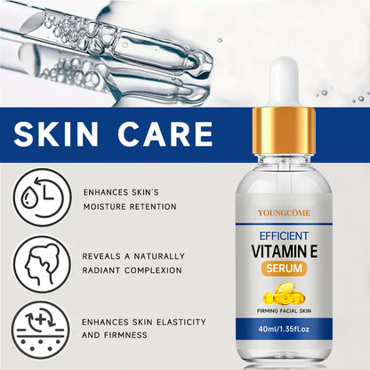Vitamin E Facial Serum – Moisturizing Skin Care Essence for Pore Care, Fine Lines & Dark Spot Appearance