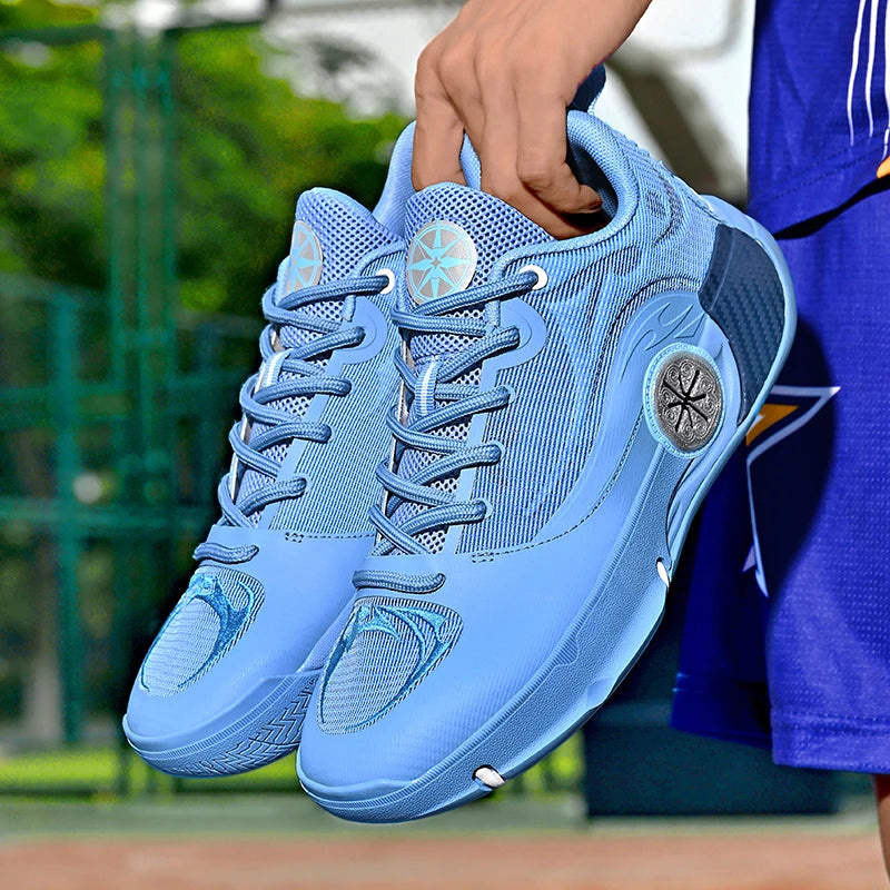 Men's Athletic Basketball Shoes - Breathable Cushioned Non-Slip Sneakers for Gym, Training & Running